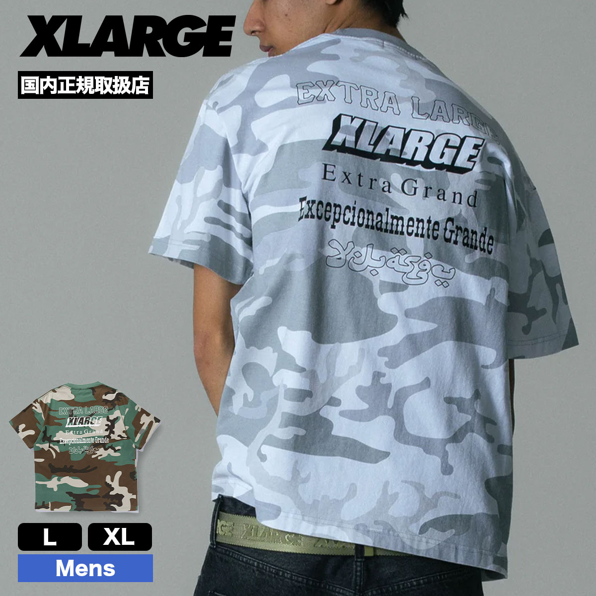XLARGE  | MULTI LOGO CAMO S/S TEE��101262011030��