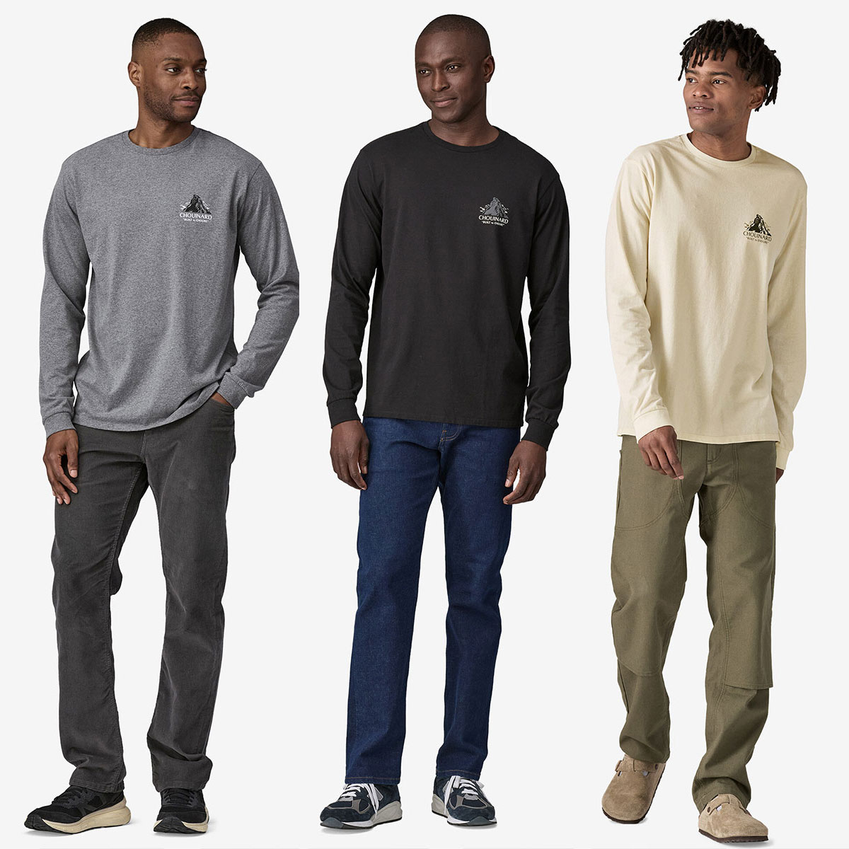 20%OFF Patagonia ѥ˥  T Ĺµ T ȥåץ ե  ȥɥ  ͵֥   | Men's Long-Sleeved Chouinard Crest Responsibili-Tee37779 