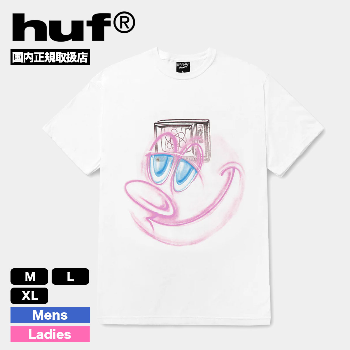 HUF  | KENNY SCHARF TELEVISION CHILDHOOD TEE��TS02862��