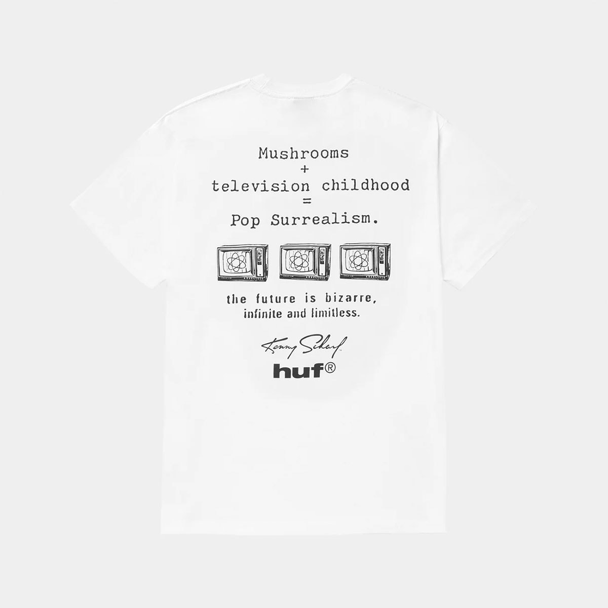 HUF  | KENNY SCHARF TELEVISION CHILDHOOD TEE��TS02862��