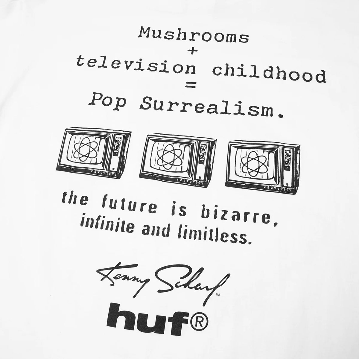 HUF  | KENNY SCHARF TELEVISION CHILDHOOD TEE��TS02862��