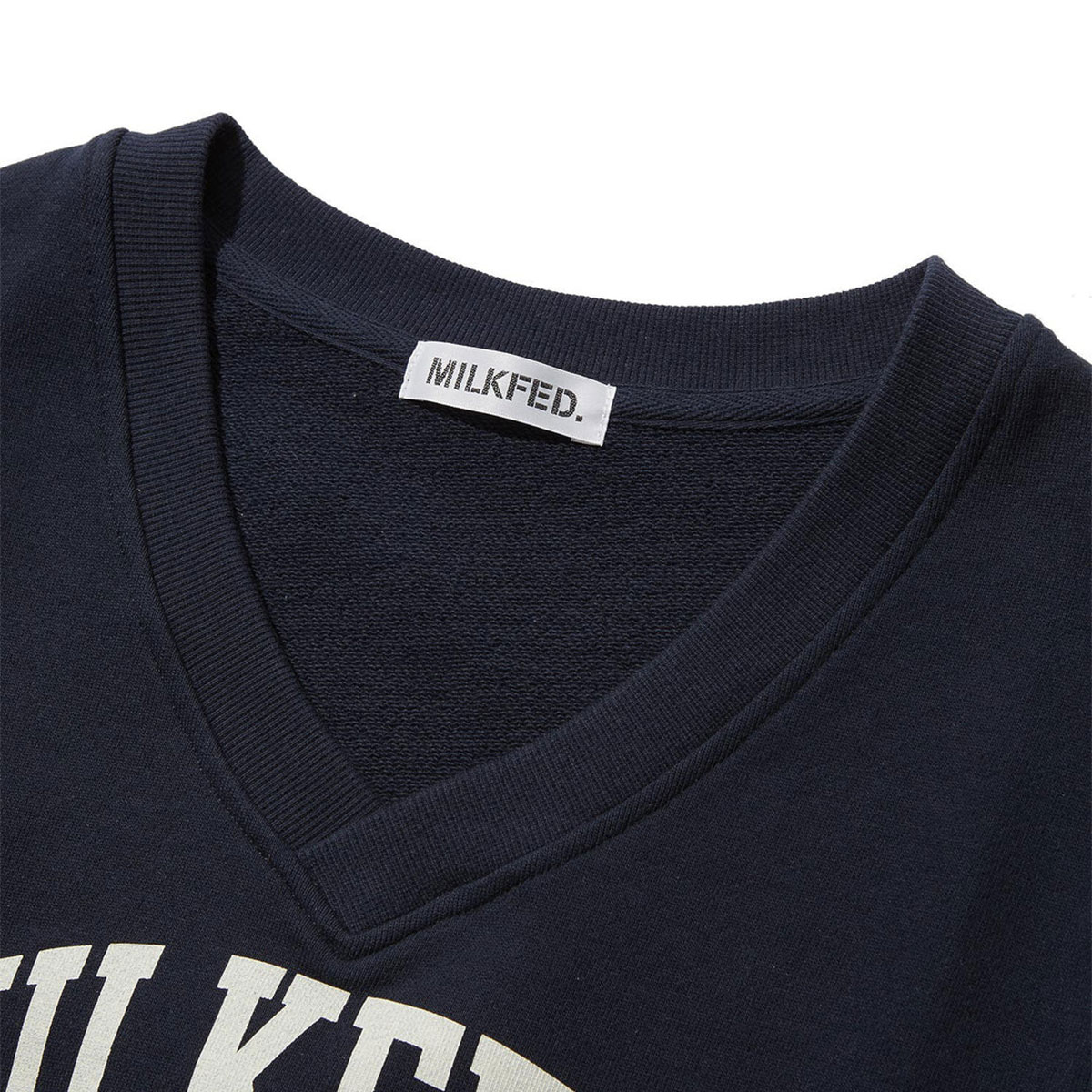 MILKFED. | COLLEGE LOGO V-NECK SWEAT VEST��103263021001��