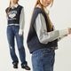MILKFED. | COLLEGE LOGO V-NECK SWEAT VEST��103263021001��