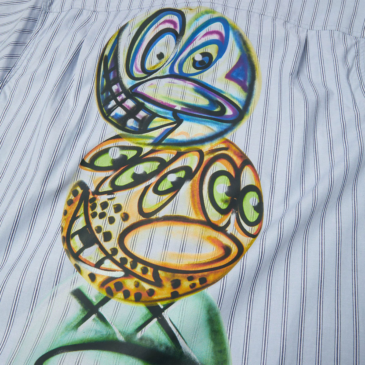 HUF | KENNY SCHARF TELEVISION STRIPE SHIRT��BU00293��