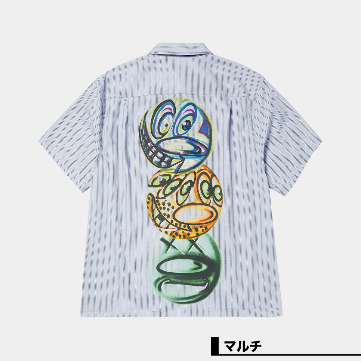 HUF | KENNY SCHARF TELEVISION STRIPE SHIRT��BU00293��