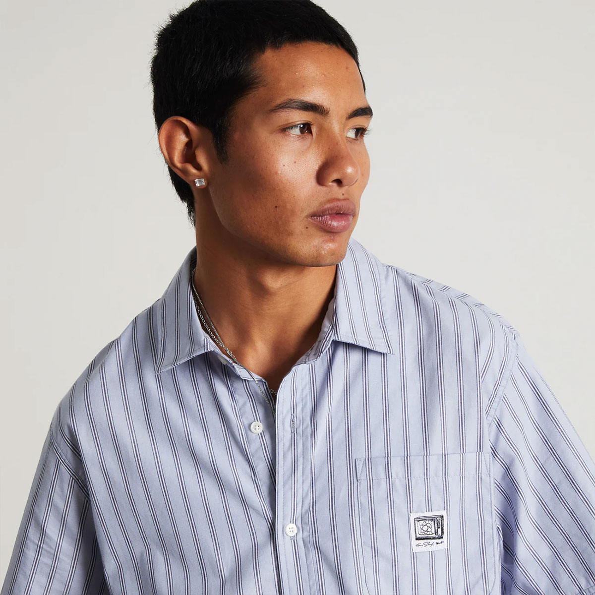 HUF | KENNY SCHARF TELEVISION STRIPE SHIRT��BU00293��