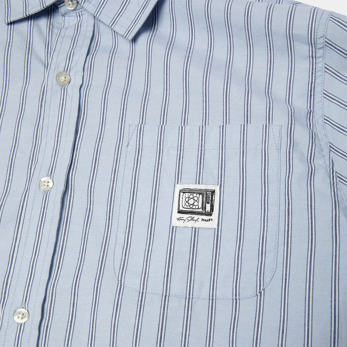 HUF | KENNY SCHARF TELEVISION STRIPE SHIRT��BU00293��