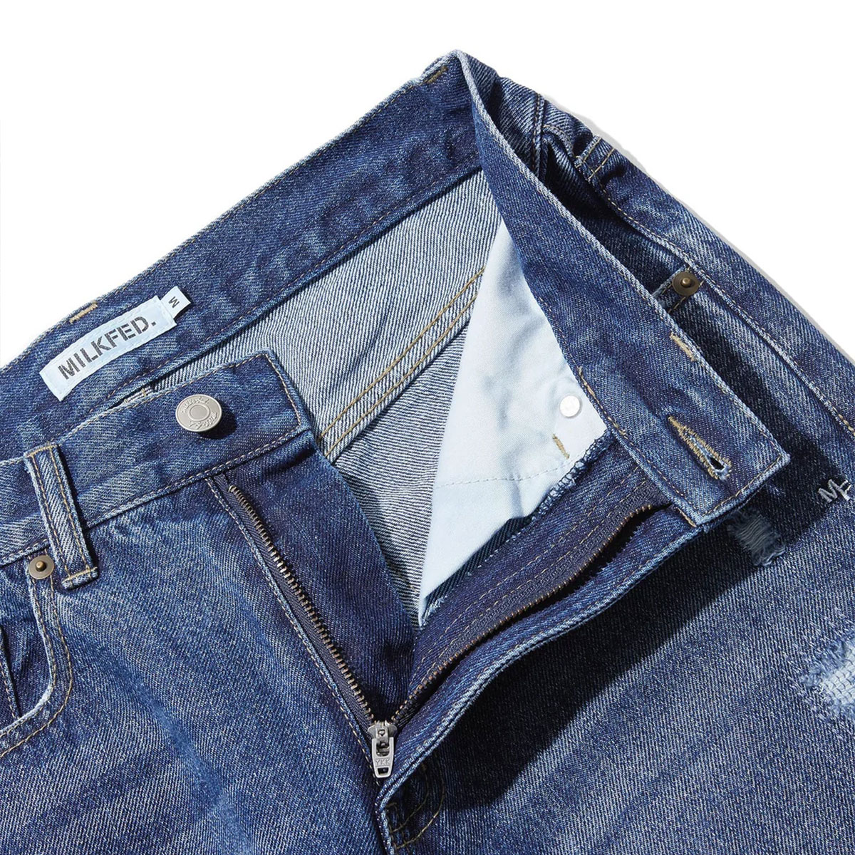 MILKFED. | REPAIR DETAIL DENIM PANTS��103263031002��