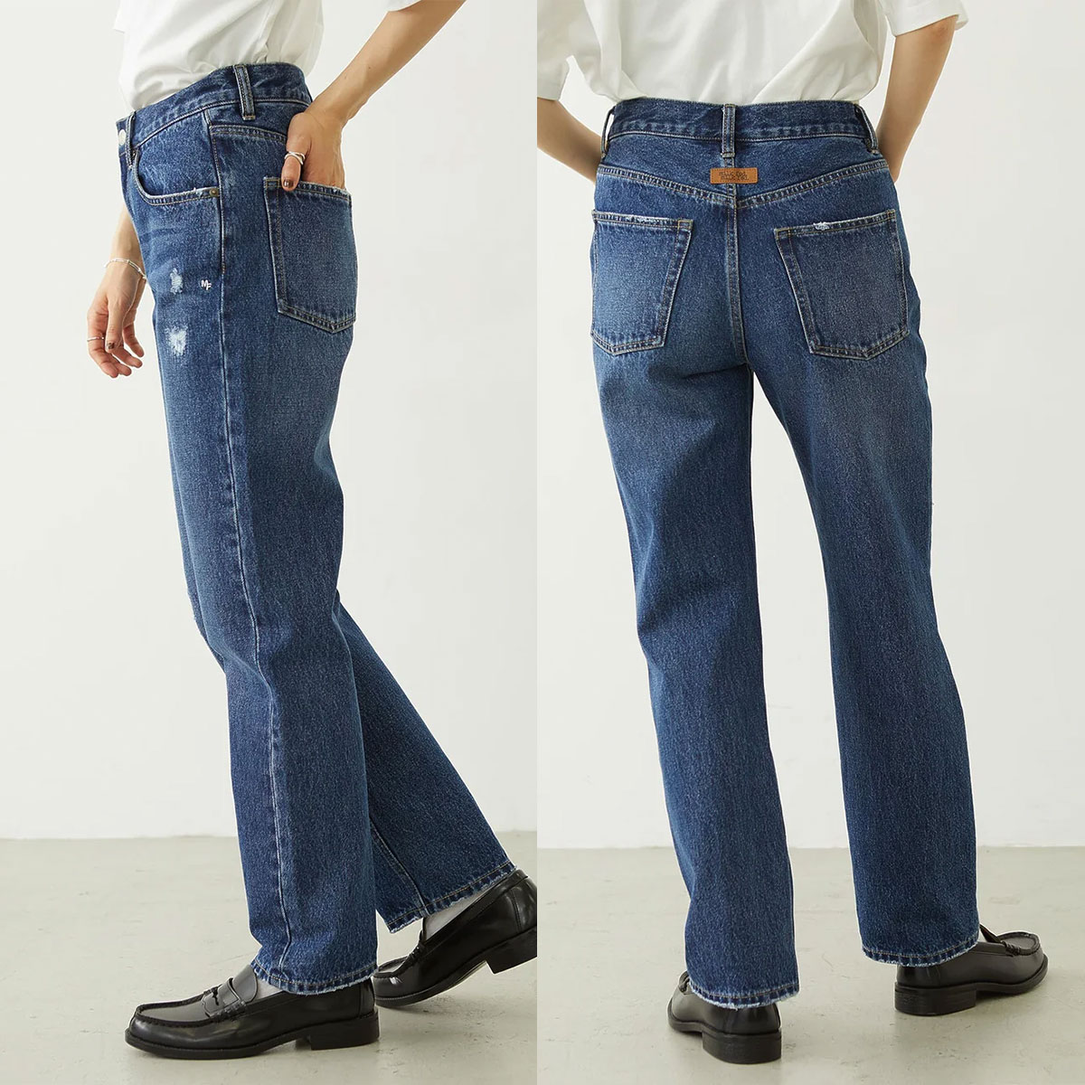 MILKFED. | REPAIR DETAIL DENIM PANTS��103263031002��