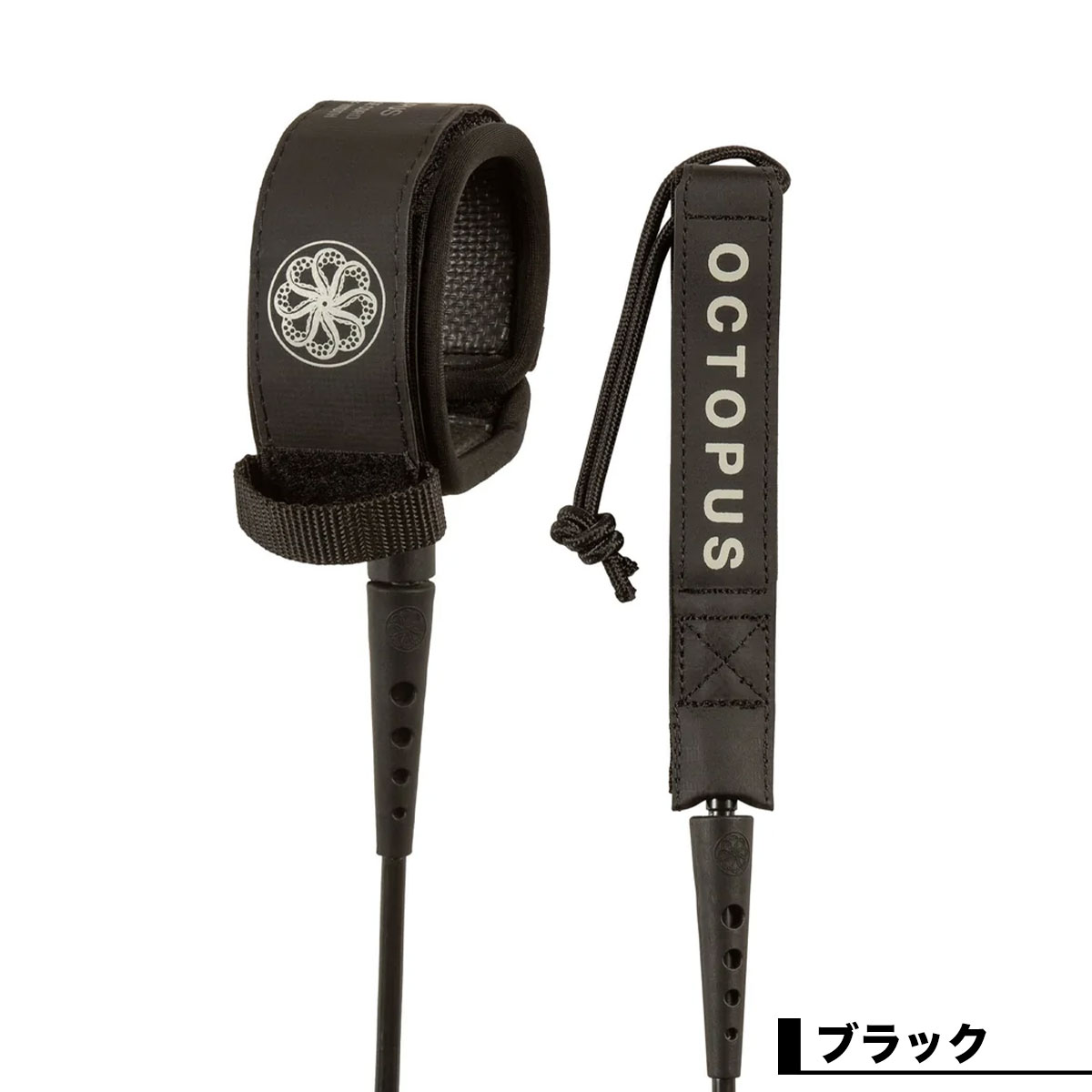 եܡ  ꡼女 6.0 ȥѥ 硼ȥܡ 6FT MEDIUM GAUGE SURF LEASH ֥å  ͵֥ OCTOPUS 2024 108116020062