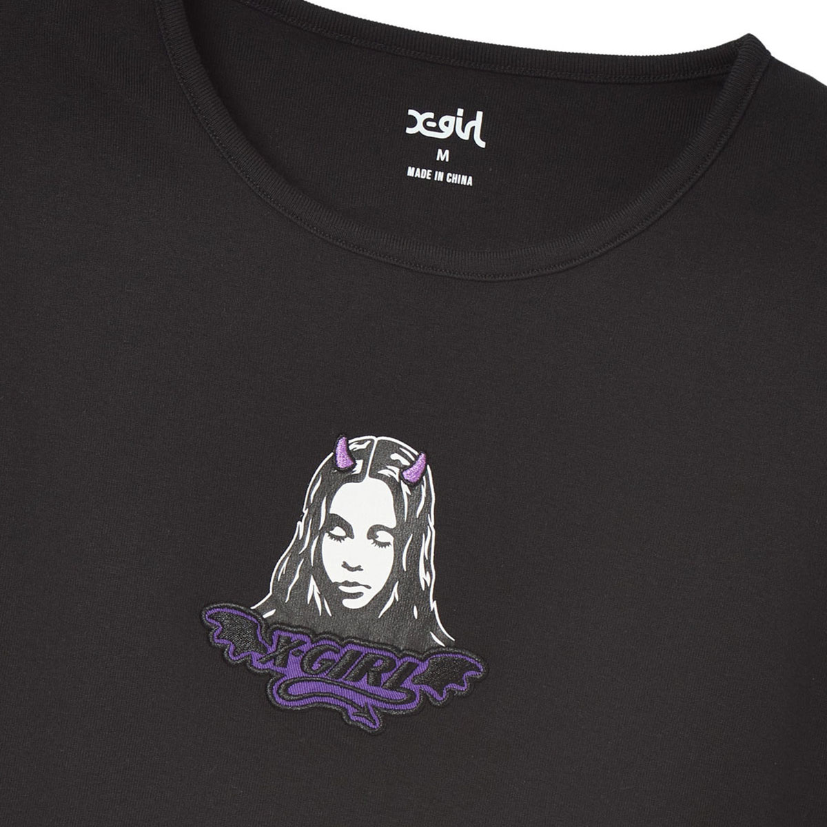 X-GIRL  | DEVIL FACE S/S BABY TEE��105262011017��