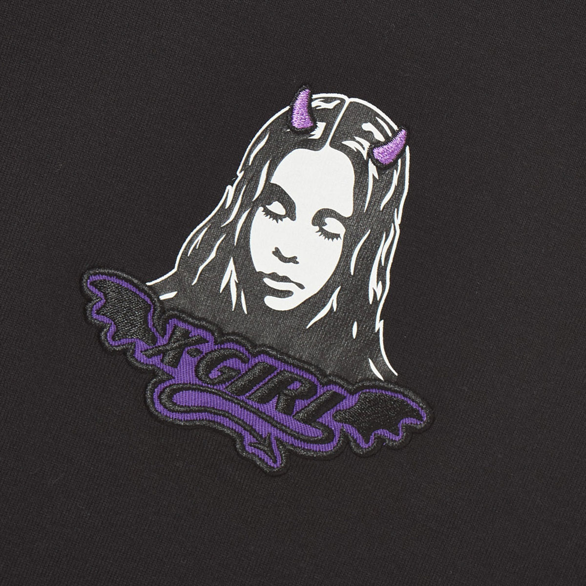 X-GIRL  | DEVIL FACE S/S BABY TEE��105262011017��