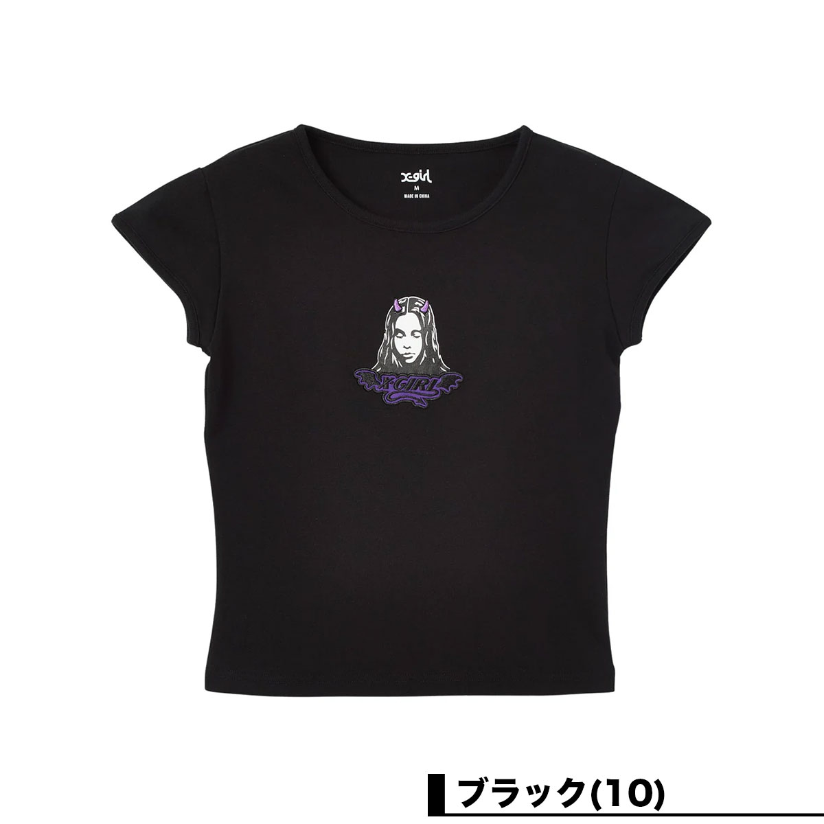 X-GIRL  | DEVIL FACE S/S BABY TEE��105262011017��
