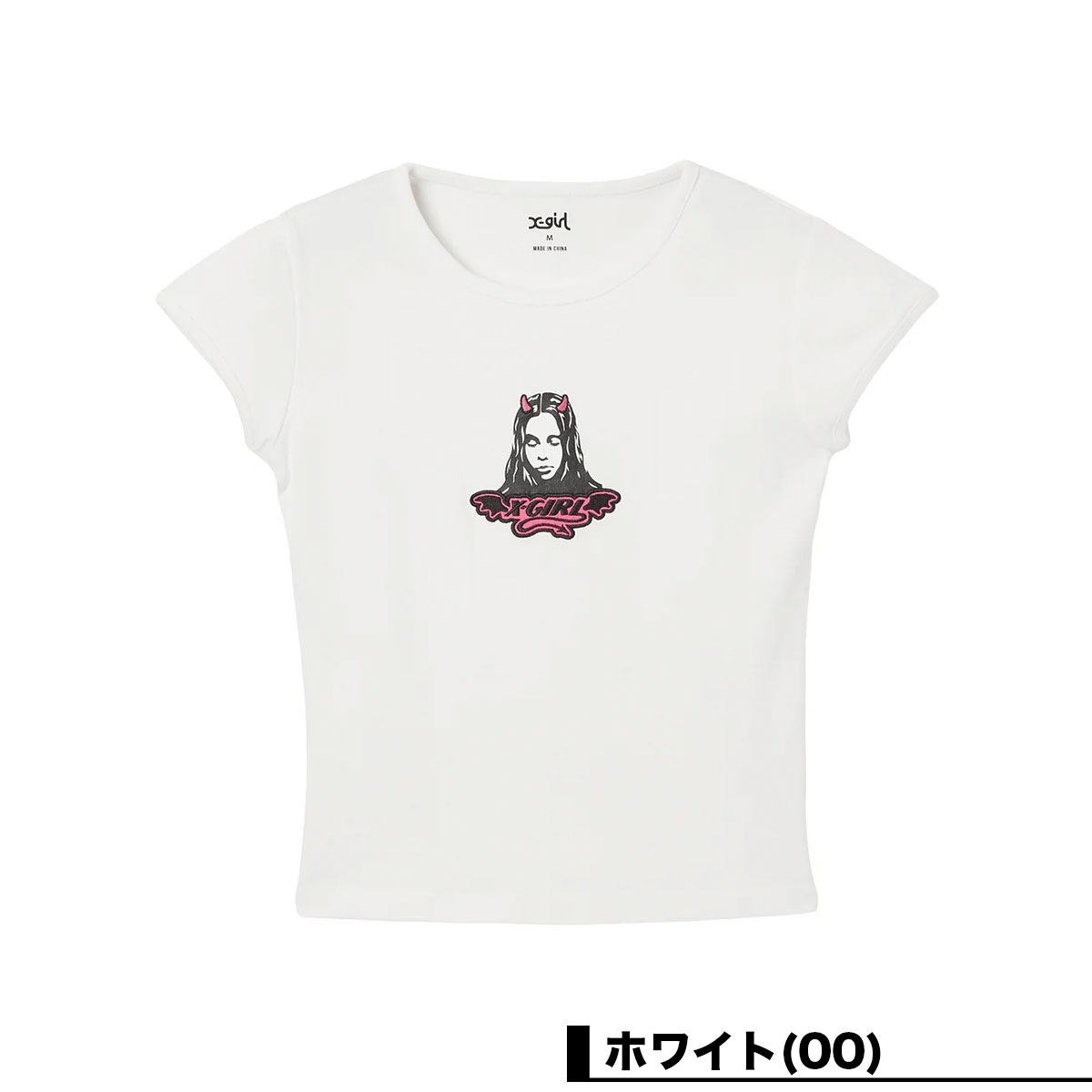 X-GIRL  | DEVIL FACE S/S BABY TEE��105262011017��