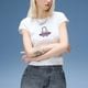 X-GIRL  | DEVIL FACE S/S BABY TEE��105262011017��