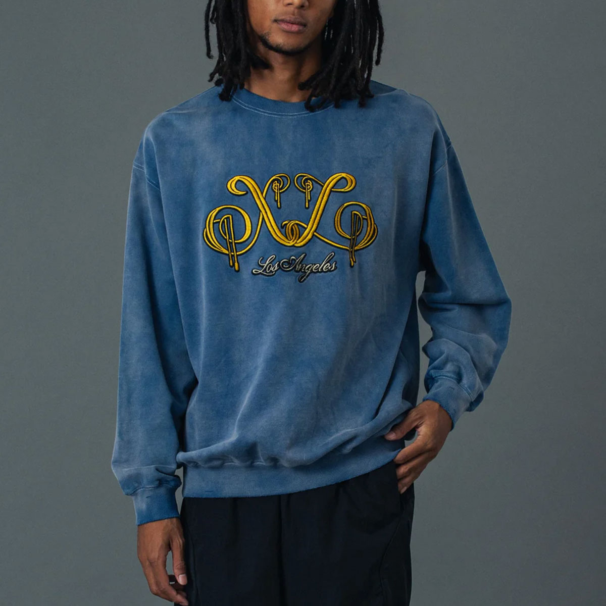 �������ȥ�顼�� ��� �������å� �ȥ졼�ʡ� �ȥåץ� ���� ��2�� M L  ���ȥ꡼�� �͵��֥��� XLARGE ���� 2026 ���� | EMBROIDERED BLEACHED CREWNECK SWEATSHIRT��101261012005��