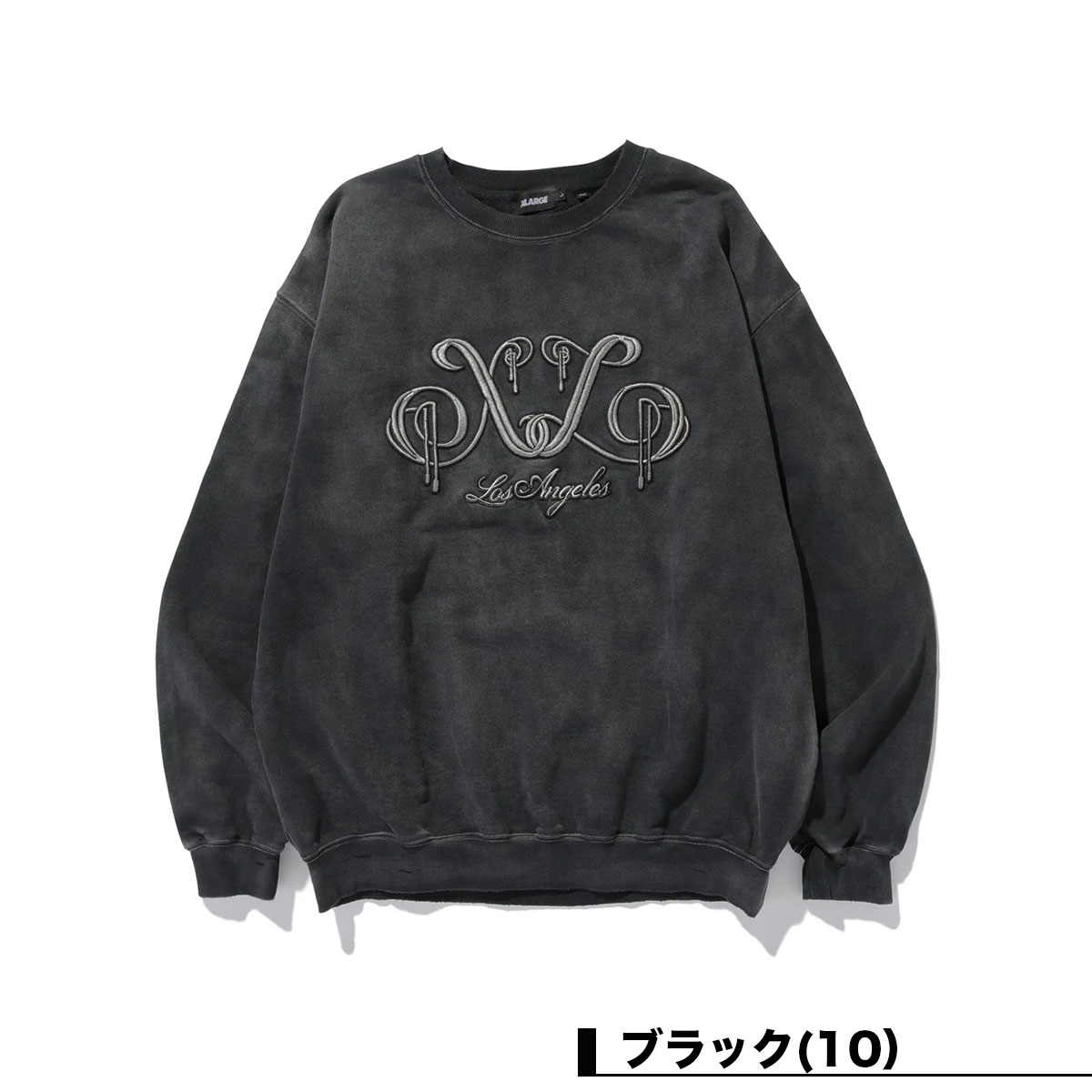 �������ȥ�顼�� ��� �������å� �ȥ졼�ʡ� �ȥåץ� ���� ��2�� M L  ���ȥ꡼�� �͵��֥��� XLARGE ���� 2026 ���� | EMBROIDERED BLEACHED CREWNECK SWEATSHIRT��101261012005��