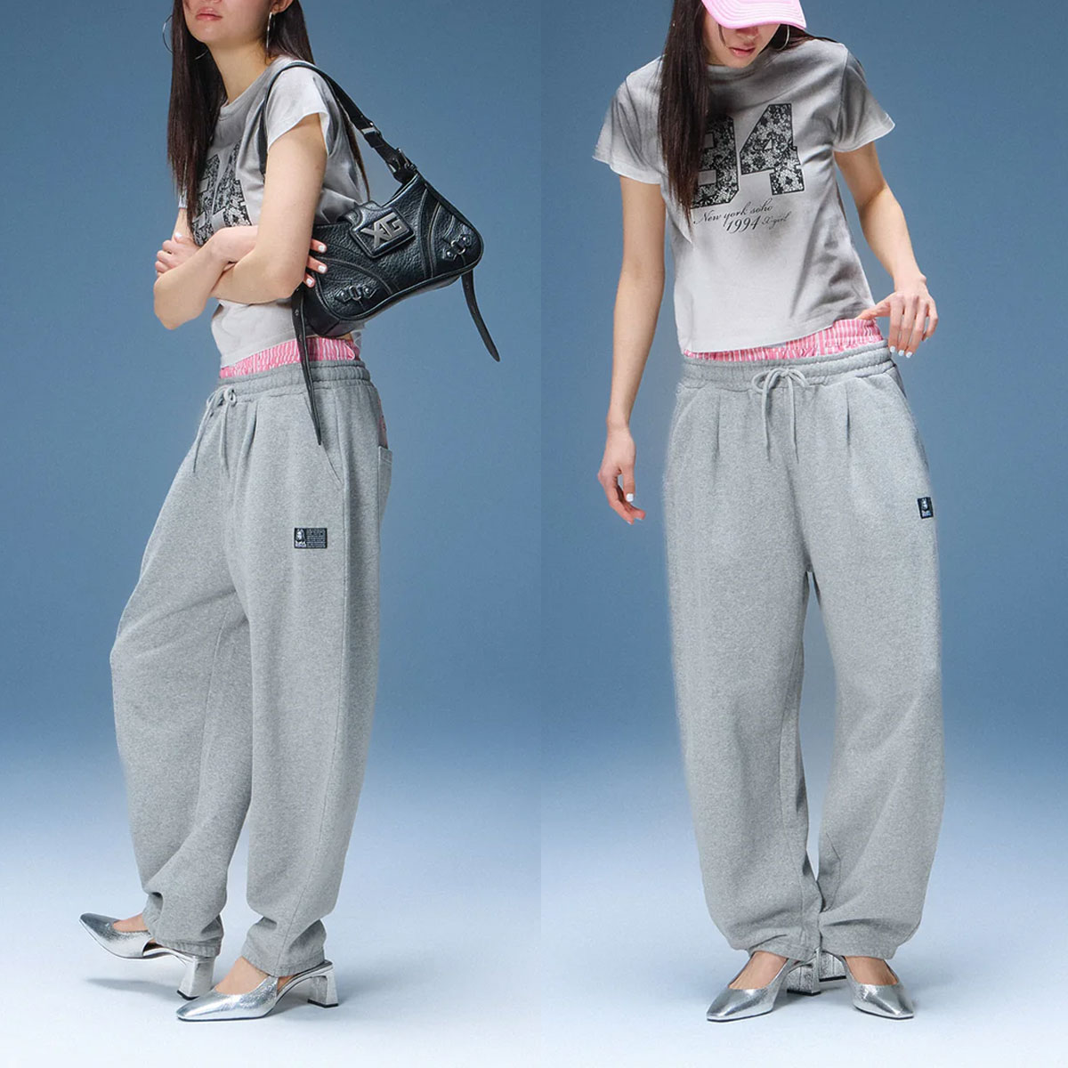 X-GIRL  | SCRIPT LOGO SWEATPANTS��105262031018��