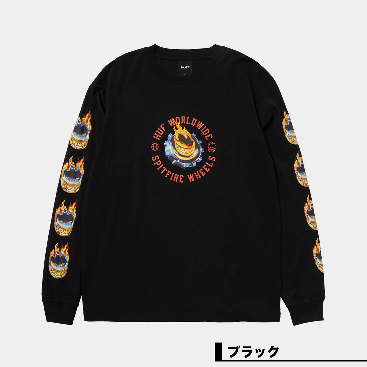 HUF  | huf X SPITFIRE CHROME HEAD LS TEE��TS02873��