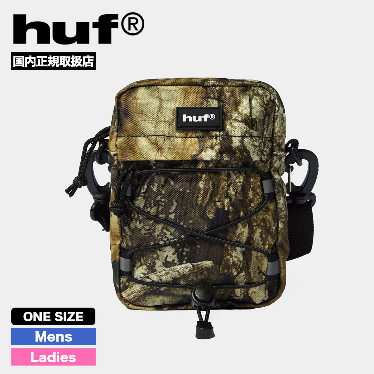 �ڿ��ե������HUF �ϥ� ���������Хå� ��� ��ǥ����� �ꥢ��ĥ꡼ �������ȥܡ��� ���������� �͵��֥��� ���� ���� 2025 | REALTREE BOWERY S BAG��AC01157��