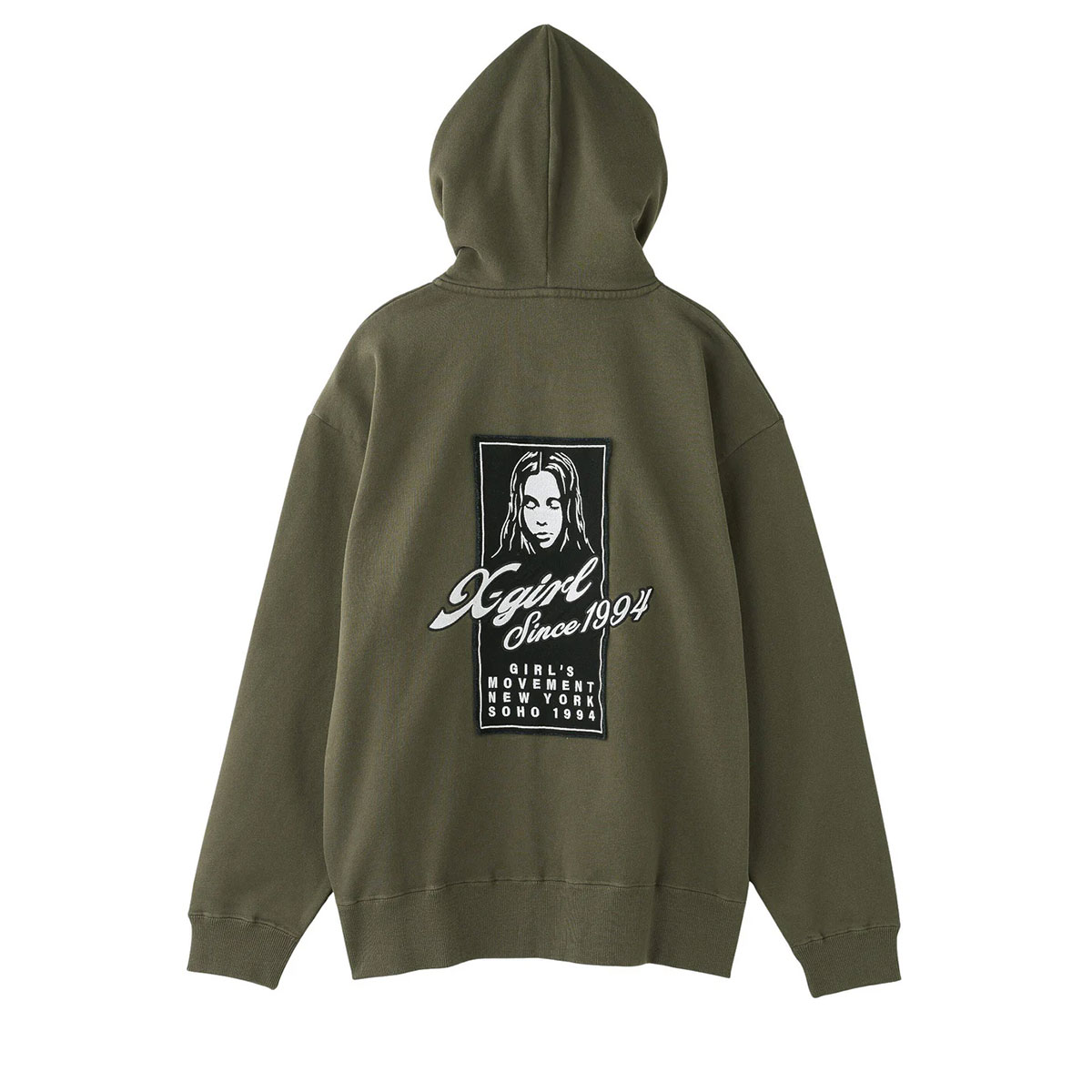 ��30%OFF ���ꥢ��󥹥�����ۥ��å��������� ��ǥ����� ���åץѡ����� �������å� �ա��� �ե��������� ��3�� S M ���ȥ꡼�ȿ͵��֥��� X-GIRL 2025 ���� | FACE BOX PATCH ZIP UP SWEAT HOODIE��105253012005��