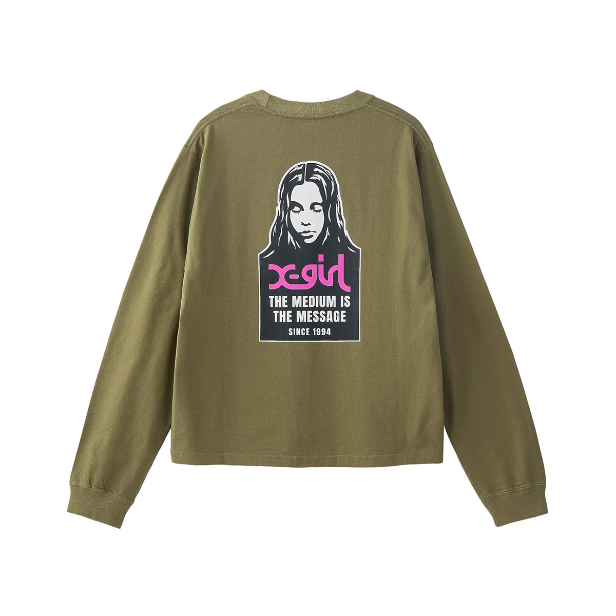 20%OFF ۥå T ĹµT ե Хåץ 3 M L ȥ꡼ȿ͵֥ X-GIRL  | MESSAGE AND FACE L/S TEE105251011014