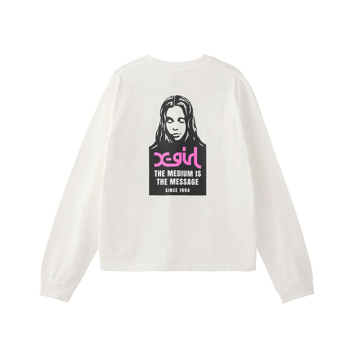 20%OFF ۥå T ĹµT ե Хåץ 3 M L ȥ꡼ȿ͵֥ X-GIRL  | MESSAGE AND FACE L/S TEE105251011014