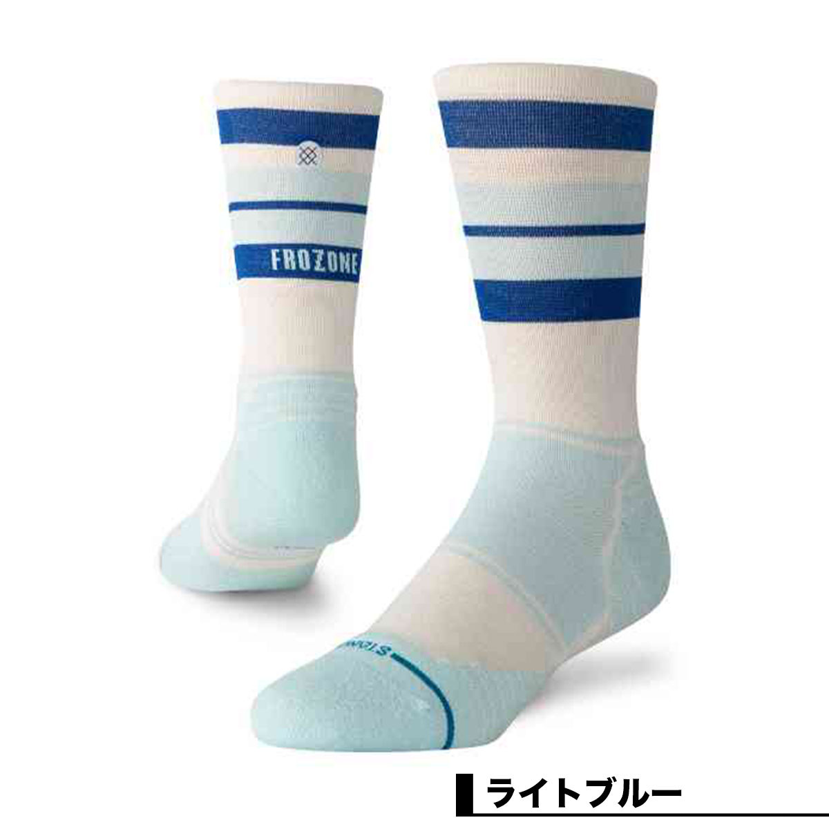 STANCE  ������ ��� ���å��� ���� �ե����� ����� �ǥ����� ���� ���åȥ� ����ե��˥å� ������� ���˥� L 25.5-29.0cm ���롼 | FROZONE LIGHT CREW��A448D24FRO��