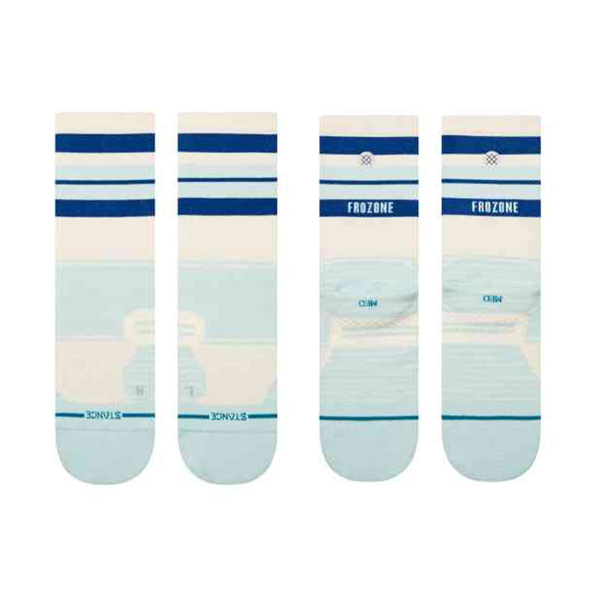 STANCE  ������ ��� ���å��� ���� �ե����� ����� �ǥ����� ���� ���åȥ� ����ե��˥å� ������� ���˥� L 25.5-29.0cm ���롼 | FROZONE LIGHT CREW��A448D24FRO��