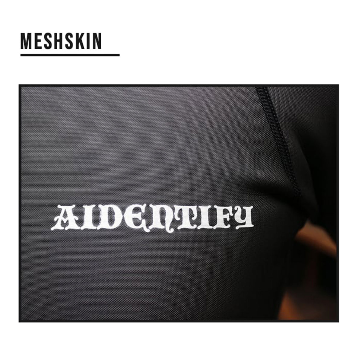 �����ǥ�ƥ��ե��� �����åȥ����� Ĺµ ���åѡ� ��� �����󥸥㥱�å� 1mm MESH SKIN JACKETS �֥�å� �ۥ磻�� M L XL ������ �����ե���͵� AIDENTIFY