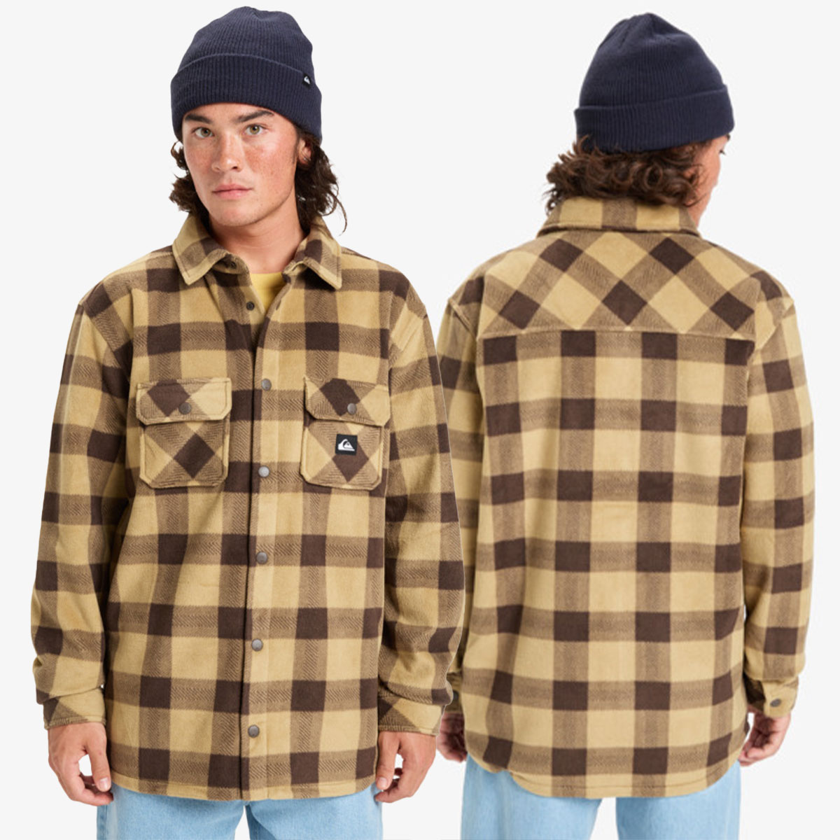 �ڥ��ꥹ�ޥ��������QUIKSILVER �����å�����С� ��� Ĺµ����� �ե꡼�� �����å��� ��3�� M L �����ե��� �͵��֥��� ���� ���� | BERING STRAIT CHECK SHIRT��EQYPF03075��