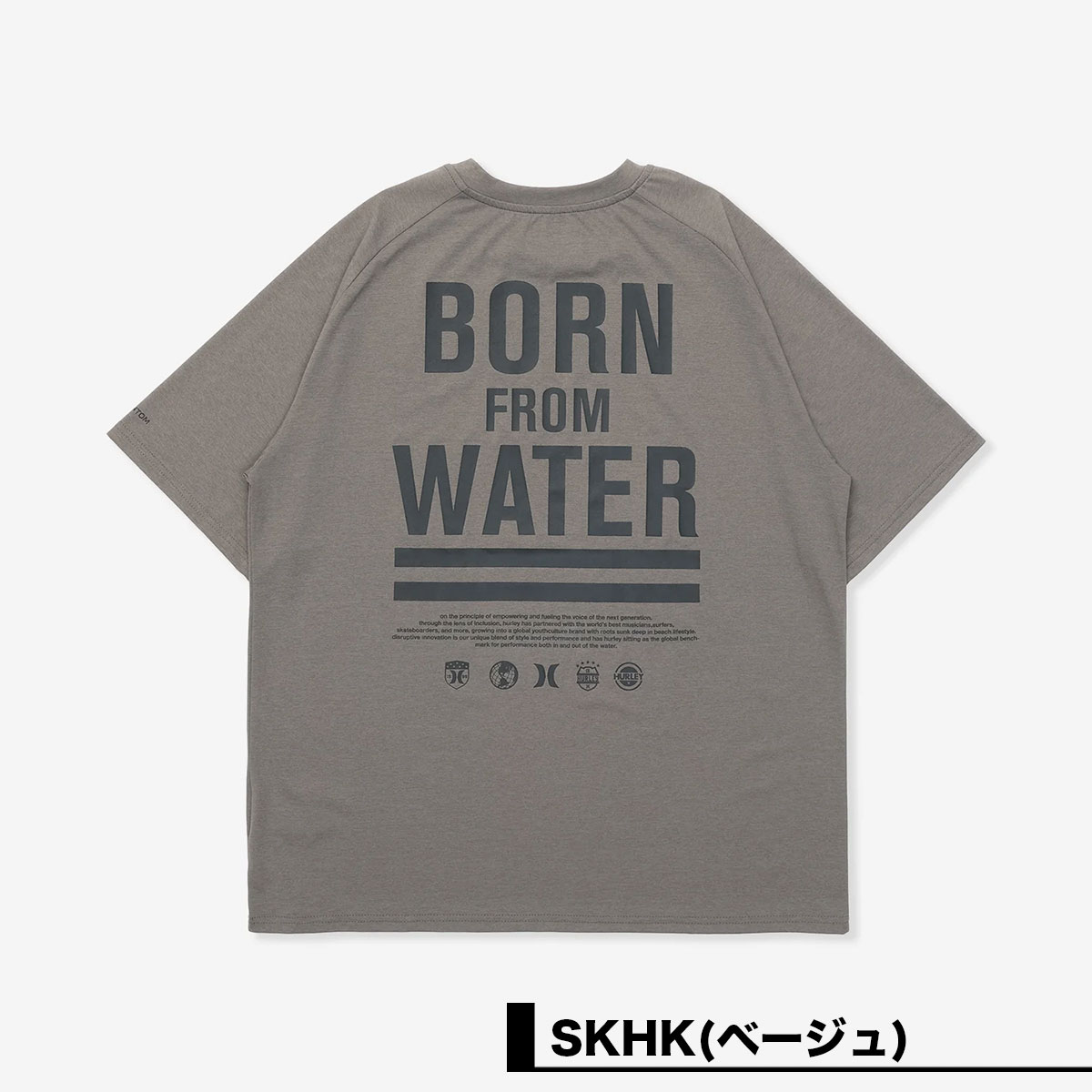  Hurley |  PHANTOM BORN FROM WATER OVERSIZED SHORT SLEEVE TEE��MUSS251030��