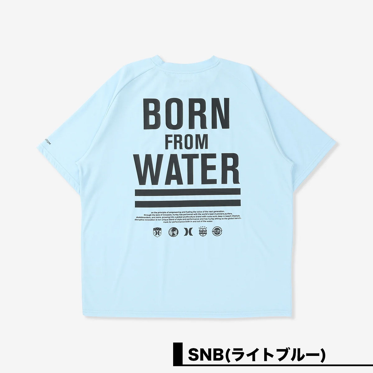  Hurley |  PHANTOM BORN FROM WATER OVERSIZED SHORT SLEEVE TEE��MUSS251030��