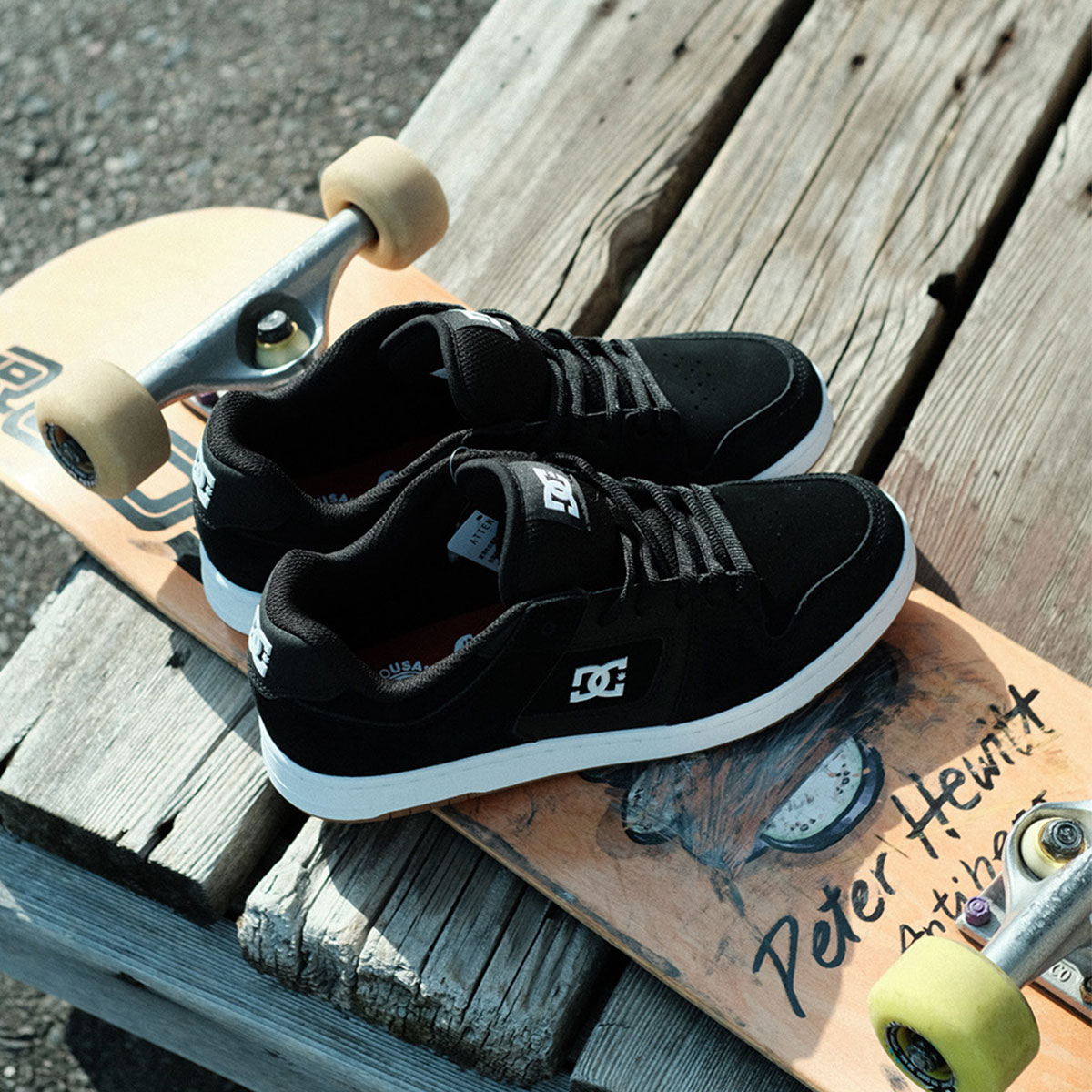 �ڥ��ꥹ�ޥ��������DC���塼�� ���ˡ����� ��� �ǥ������� ���塼�� �������塼 �����ܡ� �֥�å� 26.0cm - 28.0cm �͵� ���ȥ꡼�� �֥��� DC Shoes | MANTECA 4 S��DS005002��
