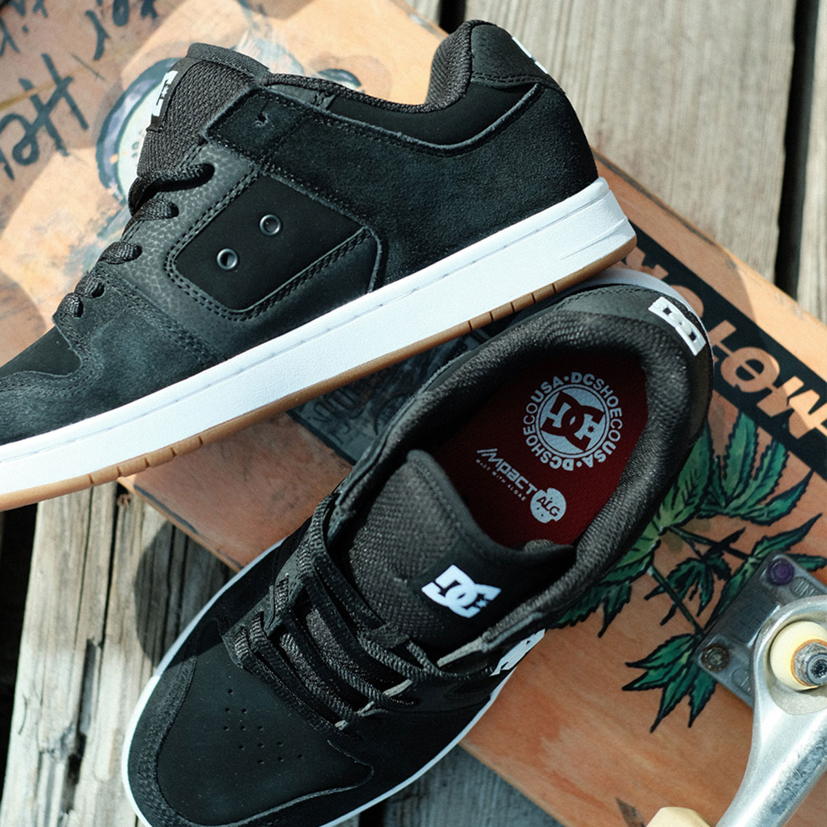 �ڥ��ꥹ�ޥ��������DC���塼�� ���ˡ����� ��� �ǥ������� ���塼�� �������塼 �����ܡ� �֥�å� 26.0cm - 28.0cm �͵� ���ȥ꡼�� �֥��� DC Shoes | MANTECA 4 S��DS005002��