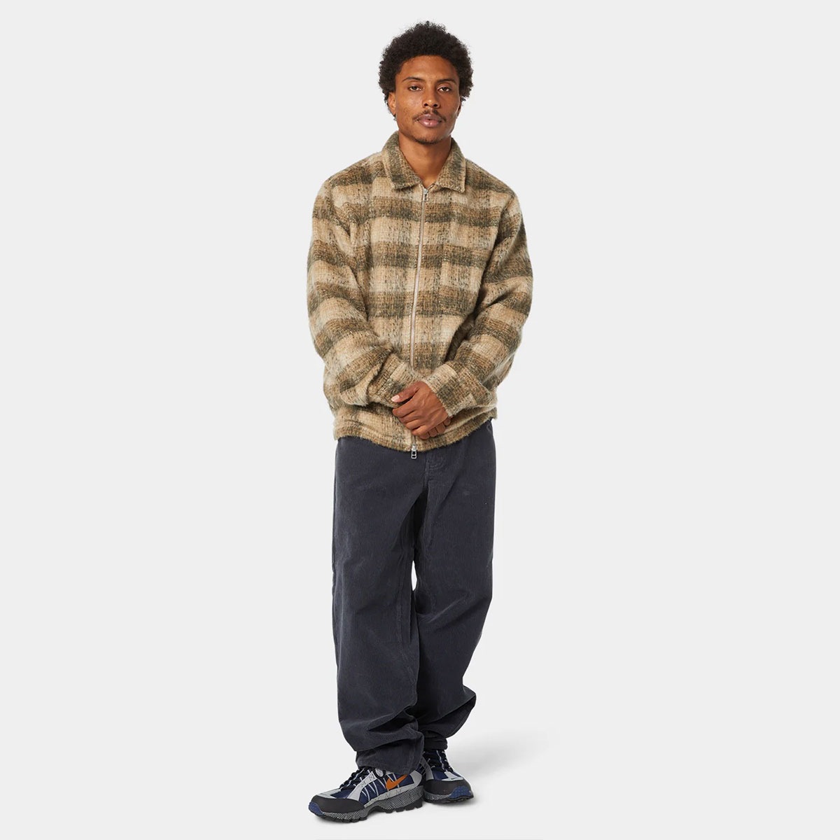 �ڿ��ե������HUF �ϥ� ���㥱�å� ��� ��ǥ����� �ե����ʡ� �����å� L �������ȥܡ��� ���������� �͵��֥��� ���� ���� 2025 | MEGABLAST PLAID JACKET��JK00485��