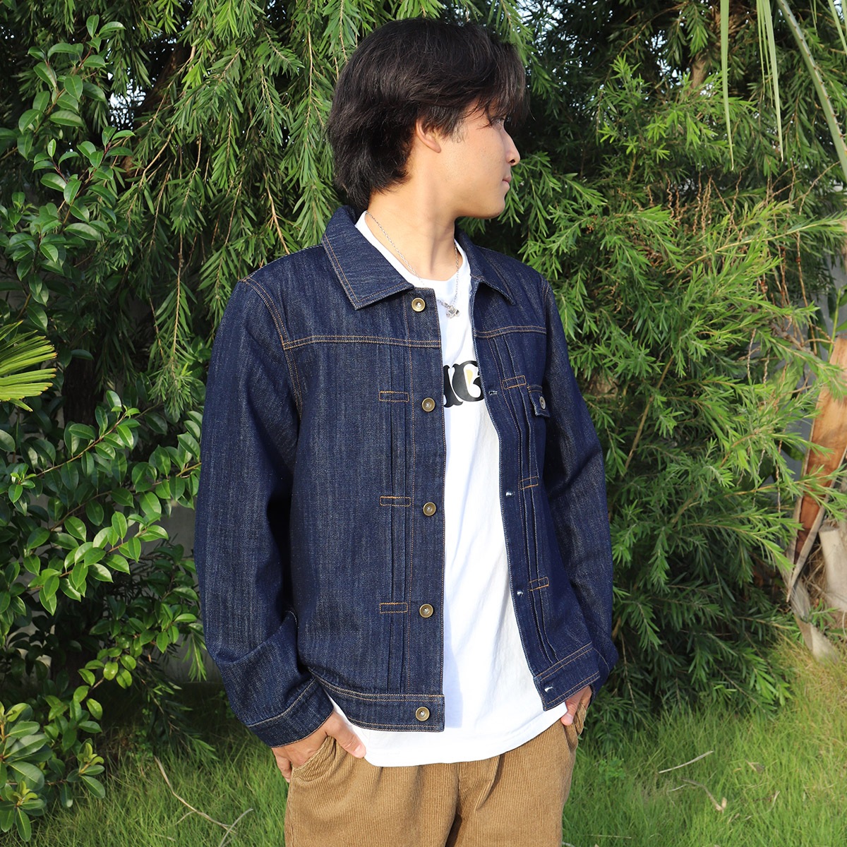 FIVE BROTHER �ե����֥֥饶�� �ǥ˥ॸ�㥱�å� ��� ��ǥ����� �ǥ˥� M L XL �͵��֥��� ���� ���� 2025 | DENIM JACKET��152590��