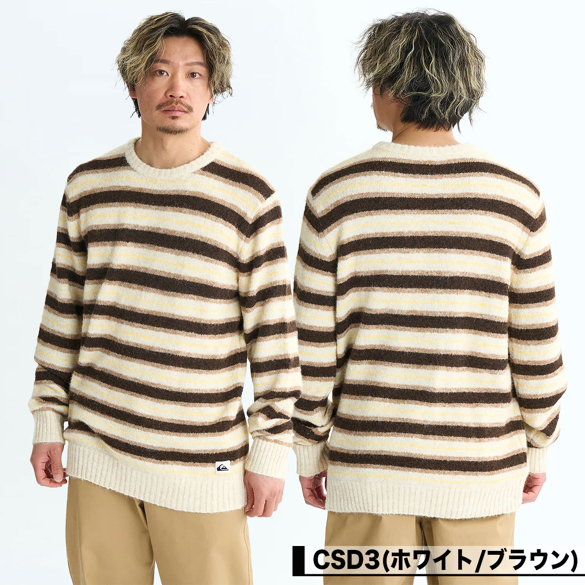 �ڥ��ꥹ�ޥ��������QUIKSILVER �����å�����С� �������� ��إ��� ���롼�ͥå� �ܡ����� M L �����ե��� ���Ρ� �͵��֥��� ���� | LAGOS STRIPED CREW S��EQYSW03330��