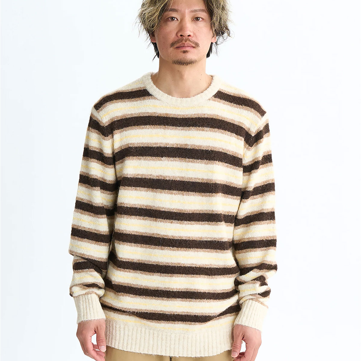 �ڥ��ꥹ�ޥ��������QUIKSILVER �����å�����С� �������� ��إ��� ���롼�ͥå� �ܡ����� M L �����ե��� ���Ρ� �͵��֥��� ���� | LAGOS STRIPED CREW S��EQYSW03330��