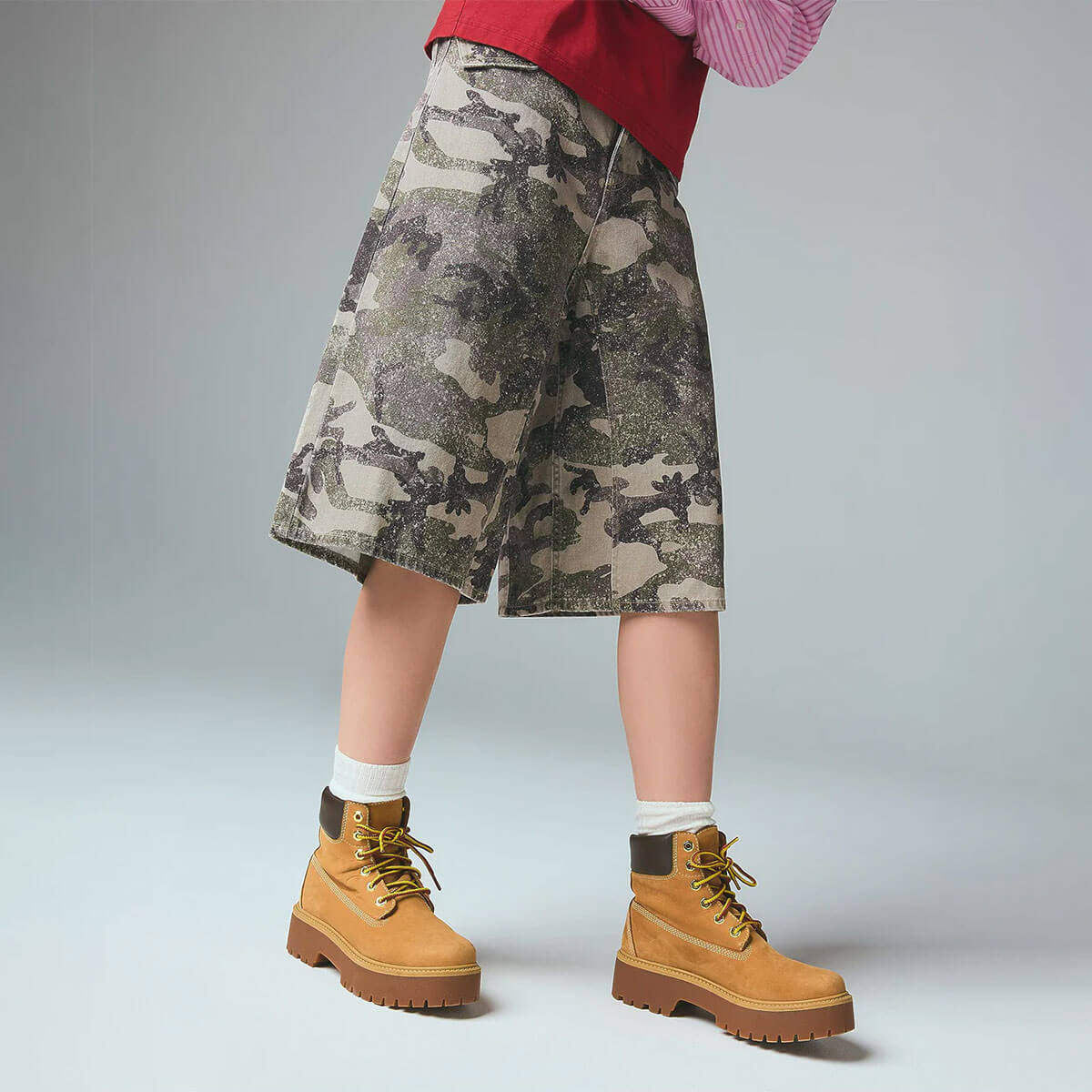 X-girl | FLAP POCKET SHORTS��105261031007��
