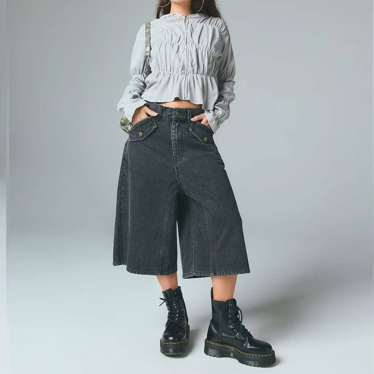 X-girl | FLAP POCKET SHORTS��105261031007��