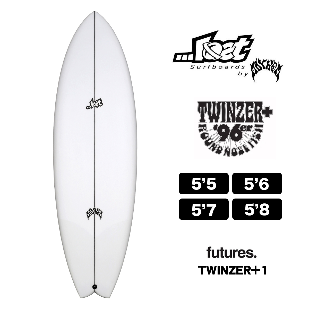 LOST RNF TWINZER 96er サーフボード ロスト RNF96 ツインザー