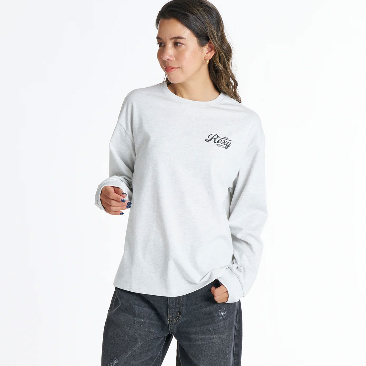 ROXY  | HISTORICAL LOGO L/S TEE��RLT264012��