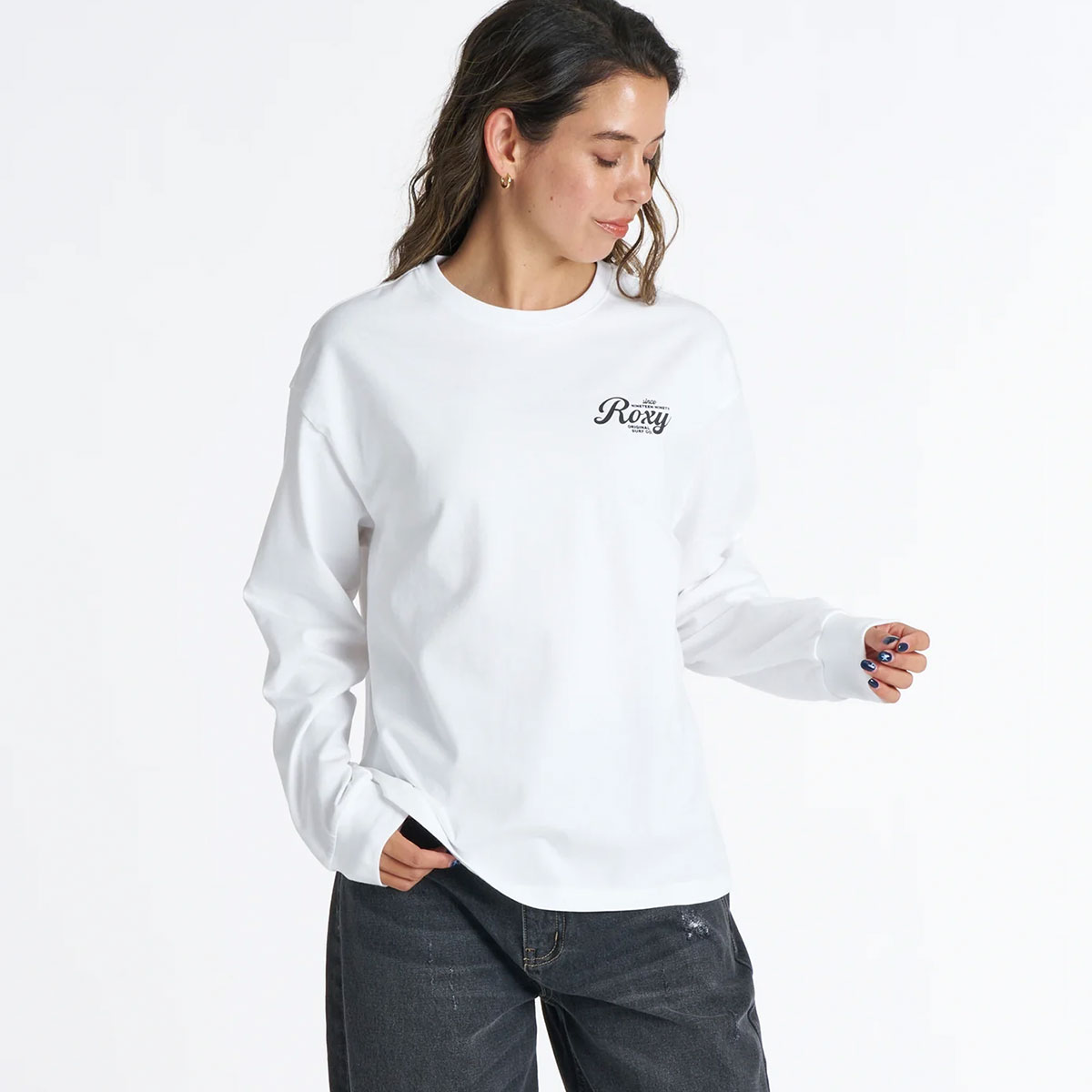 ROXY  | HISTORICAL LOGO L/S TEE��RLT264012��