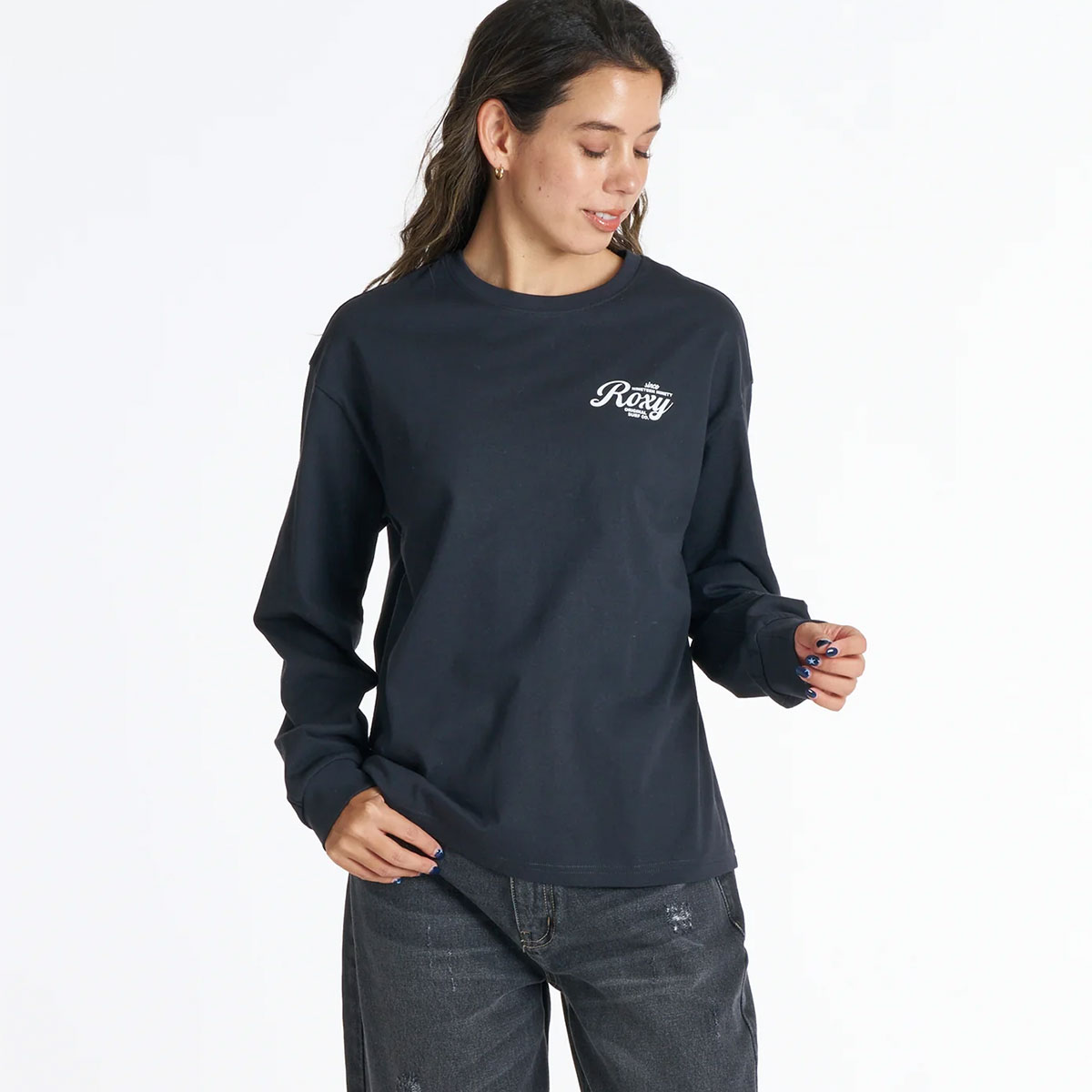 ROXY  | HISTORICAL LOGO L/S TEE��RLT264012��