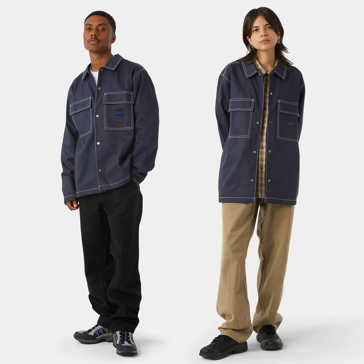 20%OFF ۥϥ HUF 㥱å  ǥ   Ť L XL ܡ  ͵֥  | MASON SHACKETBU00212 