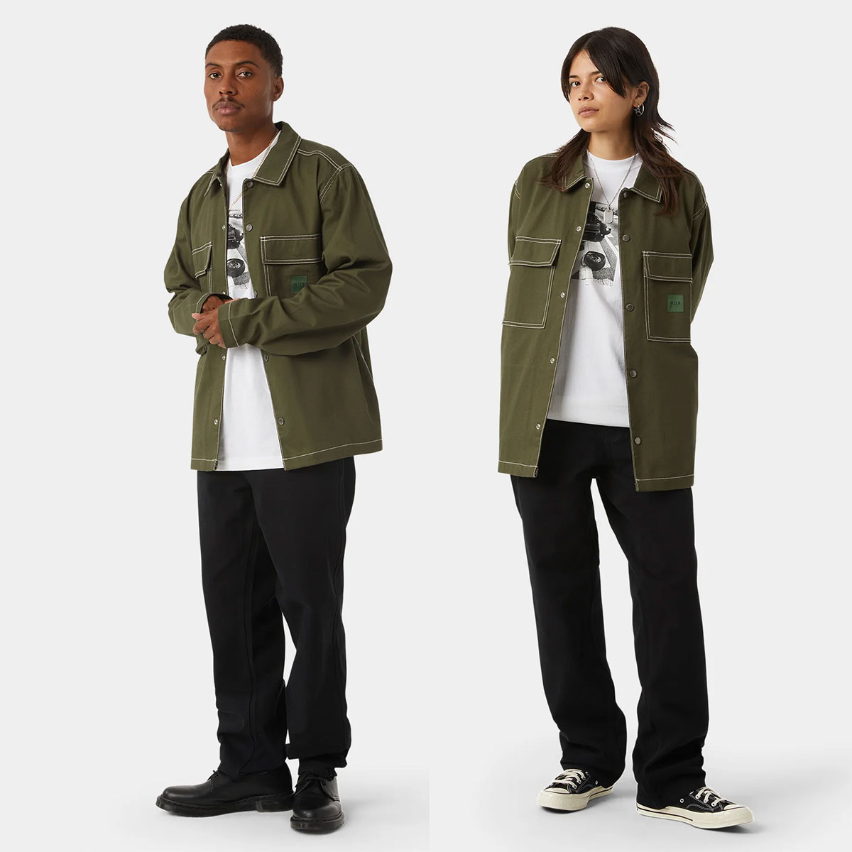 20%OFF ۥϥ HUF 㥱å  ǥ   Ť L XL ܡ  ͵֥  | MASON SHACKETBU00212 