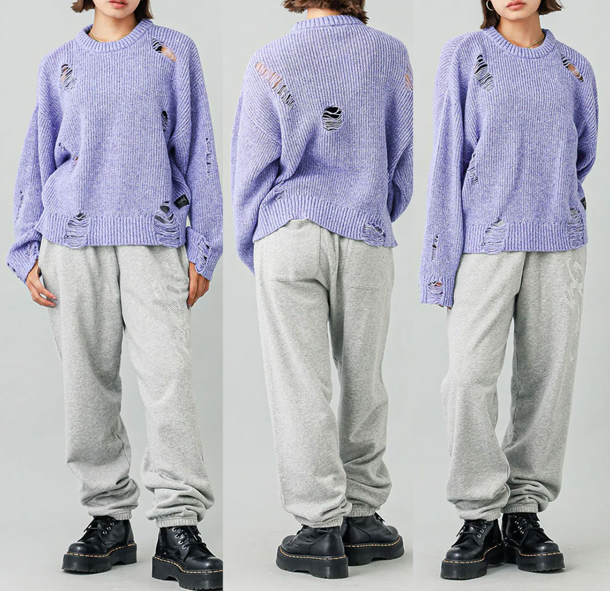 ��50%OFF ������ۥ��å��������� �˥åȥȥåץ� ����å���ǥ����� ���� ���͡��� ��2�� S M �͵��֥��� X-GIRL ���� | DISTRESSED KNIT TOP��105244015011��