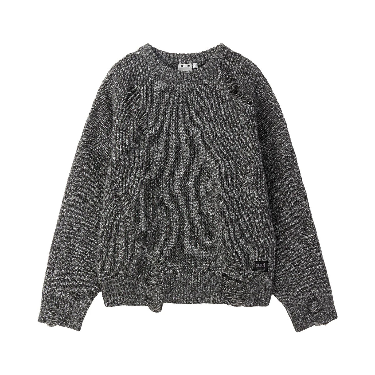 ��50%OFF ������ۥ��å��������� �˥åȥȥåץ� ����å���ǥ����� ���� ���͡��� ��2�� S M �͵��֥��� X-GIRL ���� | DISTRESSED KNIT TOP��105244015011��