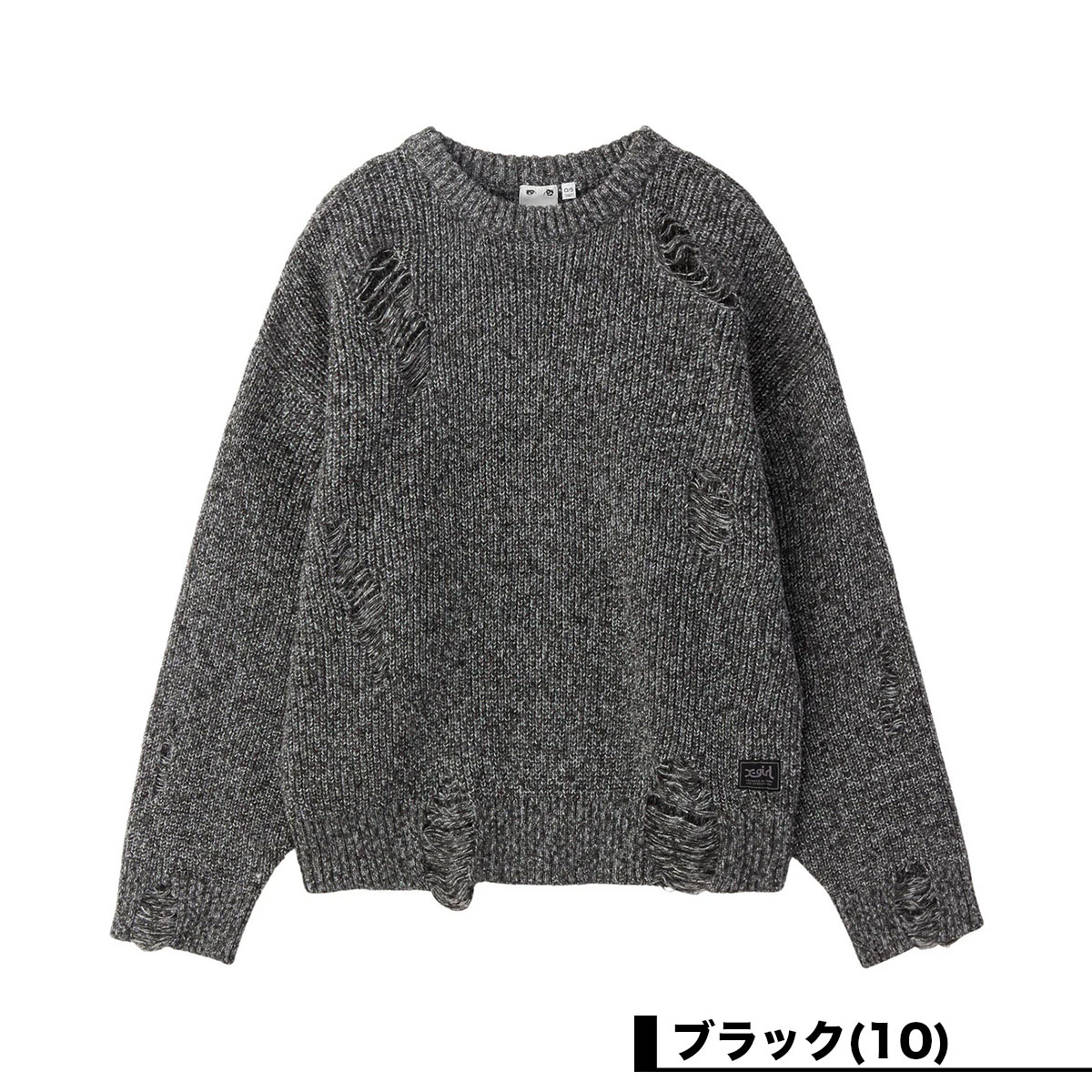 ��50%OFF ������ۥ��å��������� �˥åȥȥåץ� ����å���ǥ����� ���� ���͡��� ��2�� S M �͵��֥��� X-GIRL ���� | DISTRESSED KNIT TOP��105244015011��